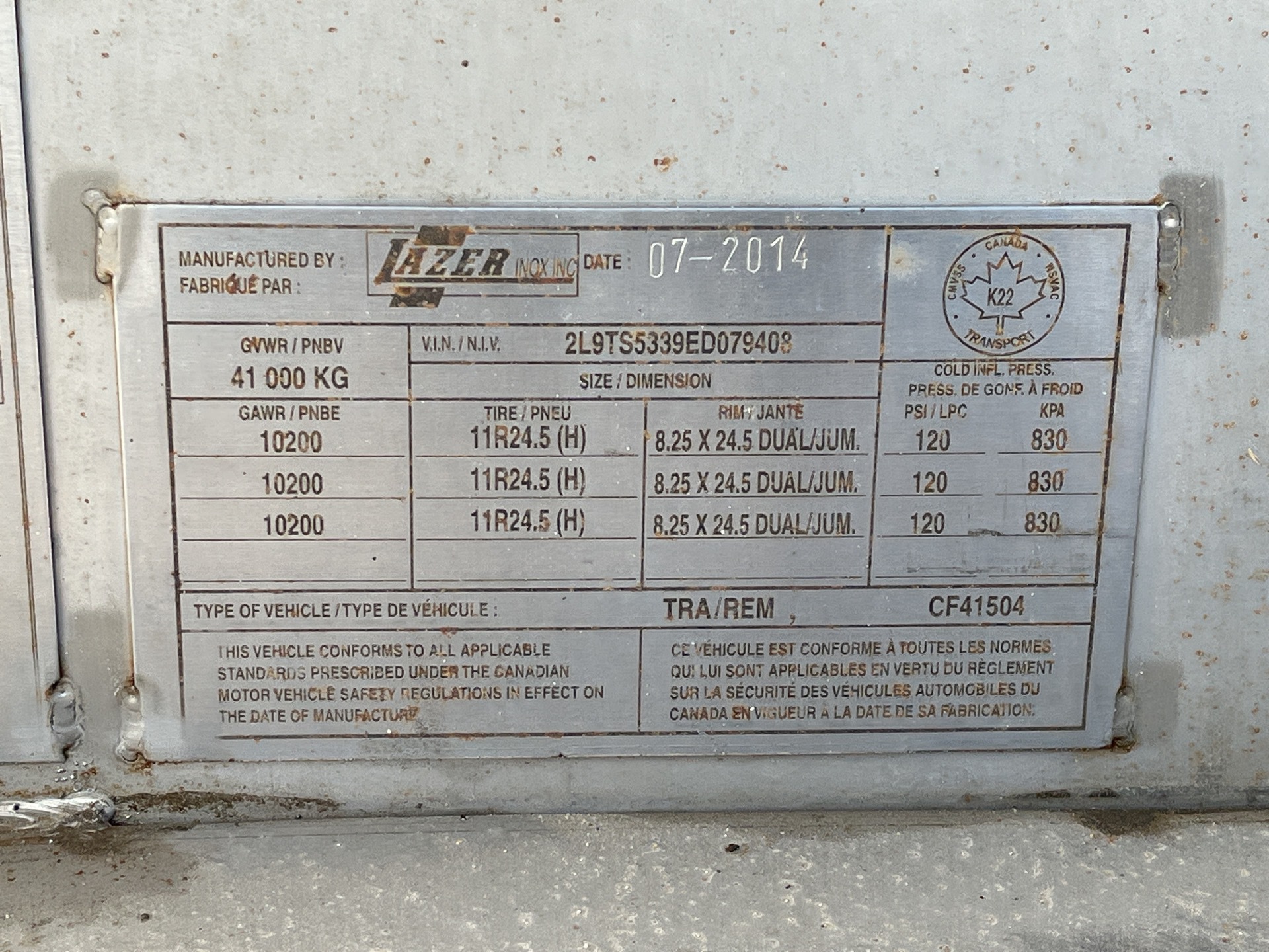 Metal ID Plate Image