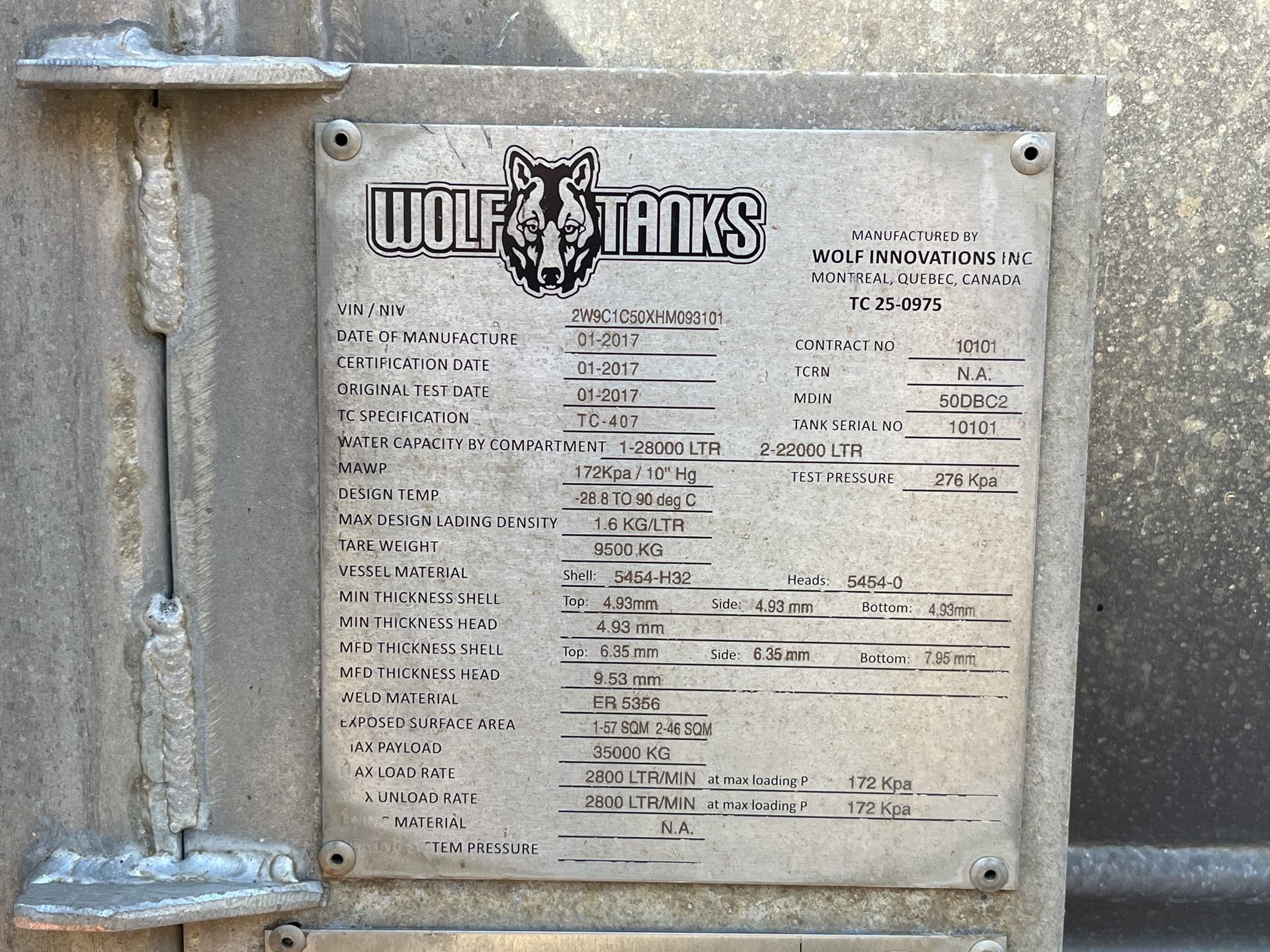 Metal ID Plate Image