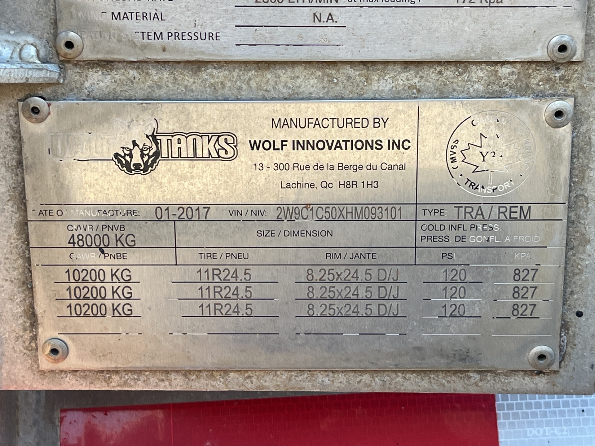 Metal ID Plate Image