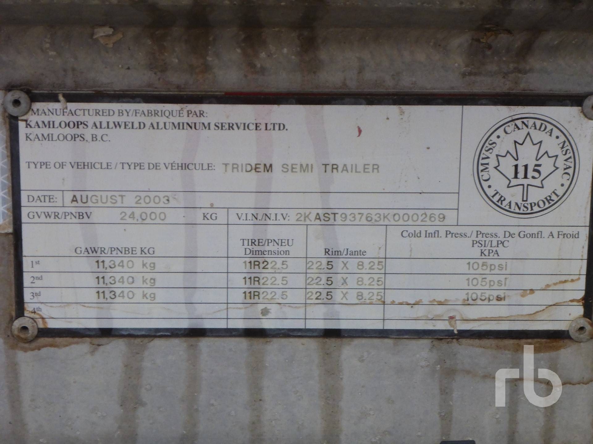 Metal ID Plate Image
