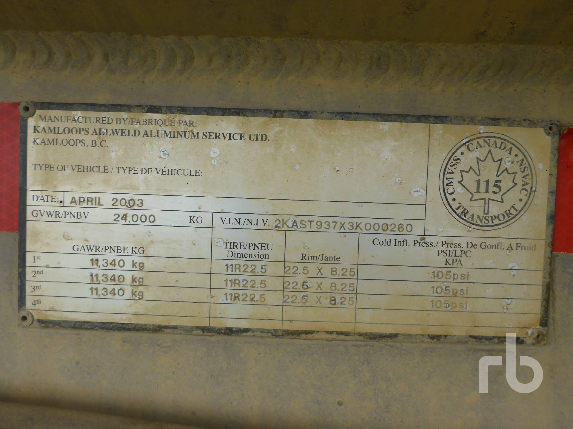 Metal ID Plate Image
