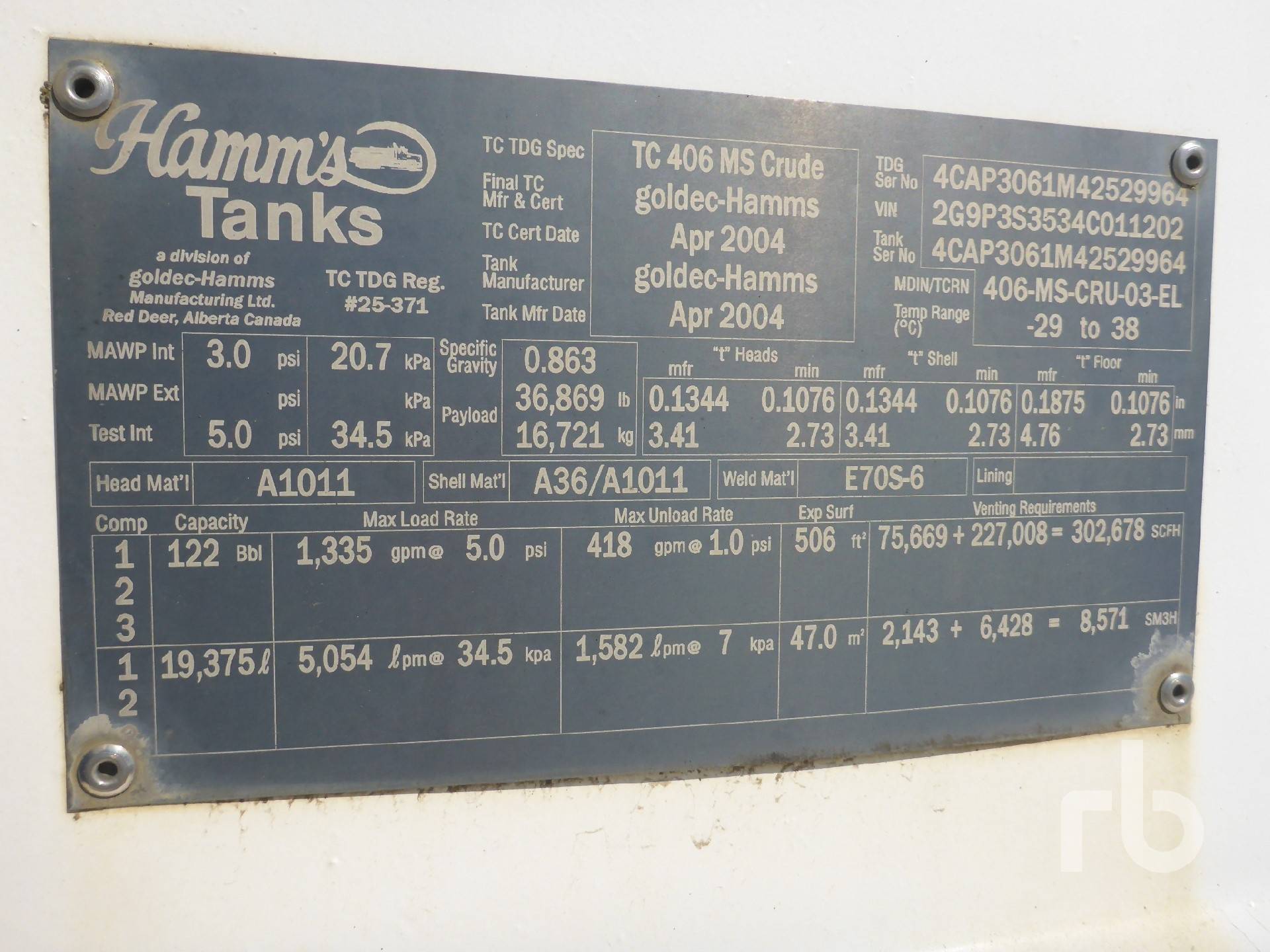 Metal ID Plate Image