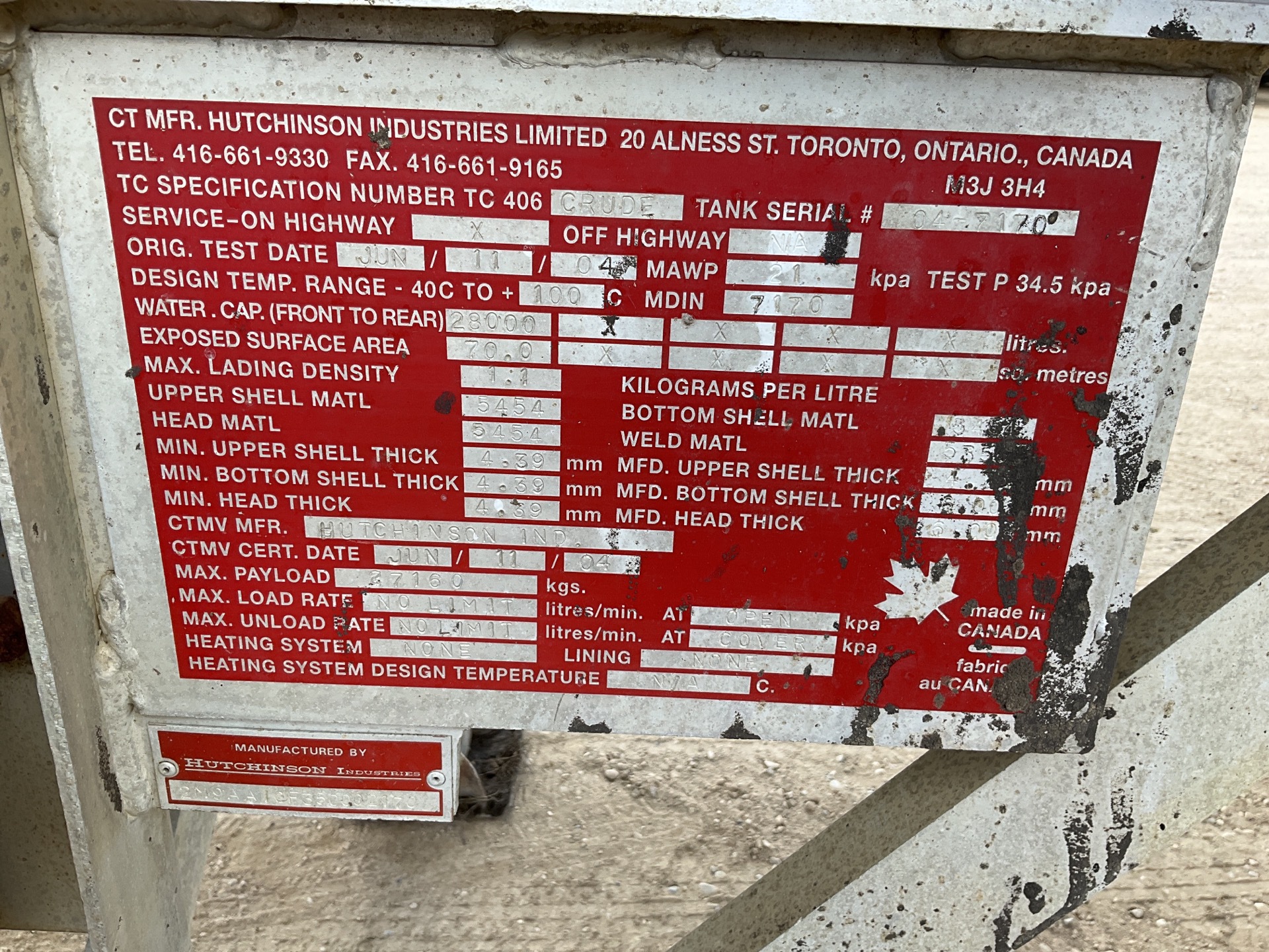 Metal ID Plate Image