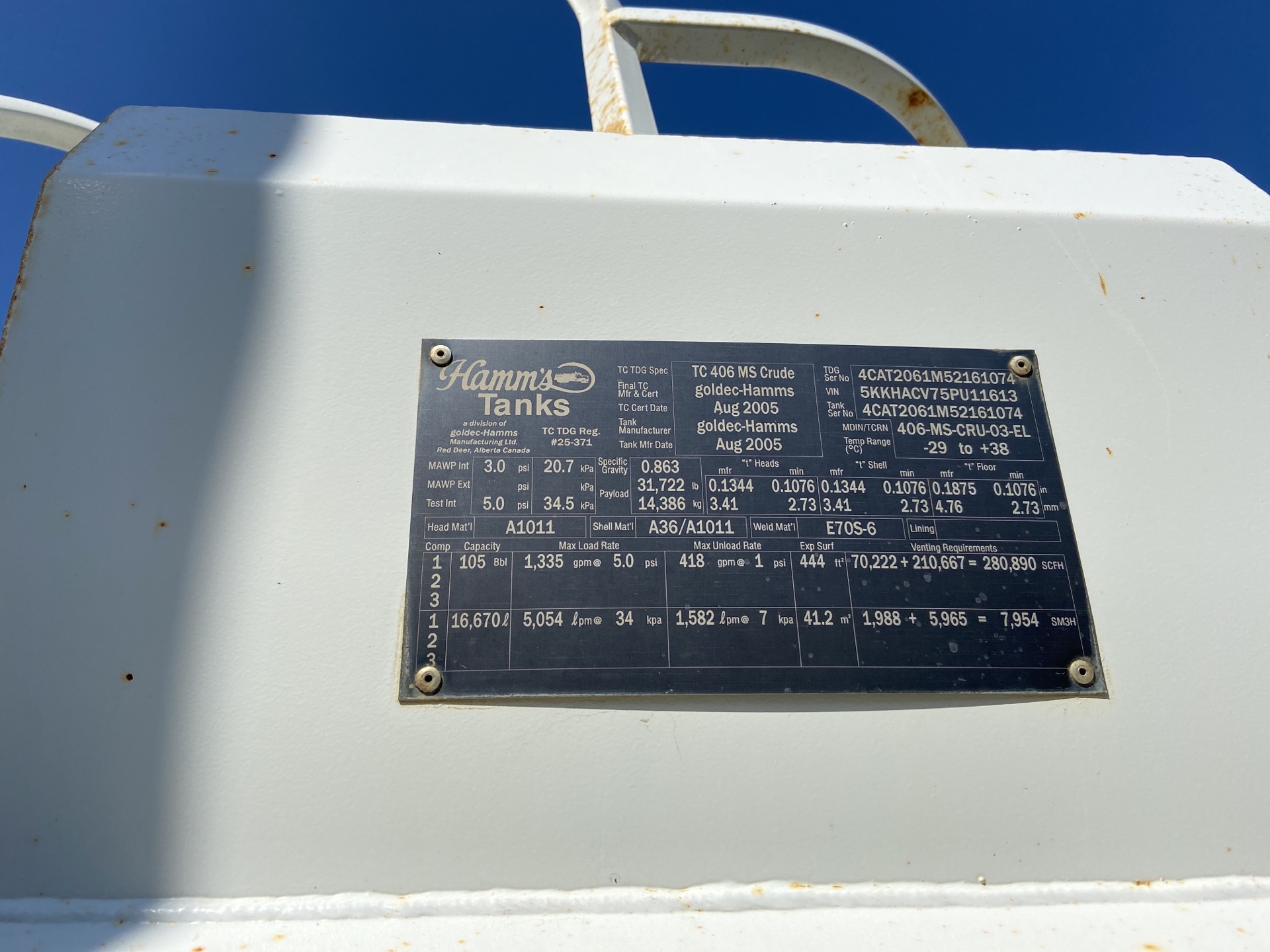 Metal ID Plate Image
