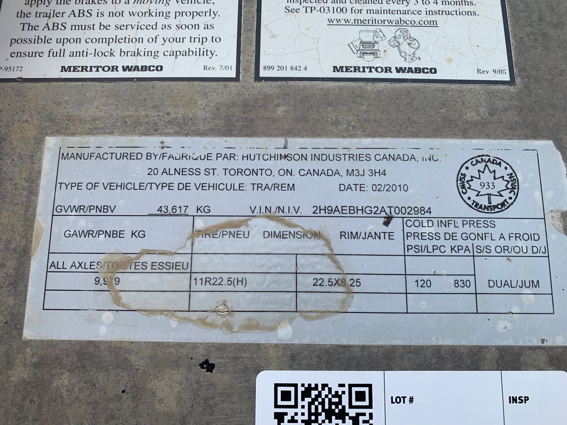 Metal ID Plate Image