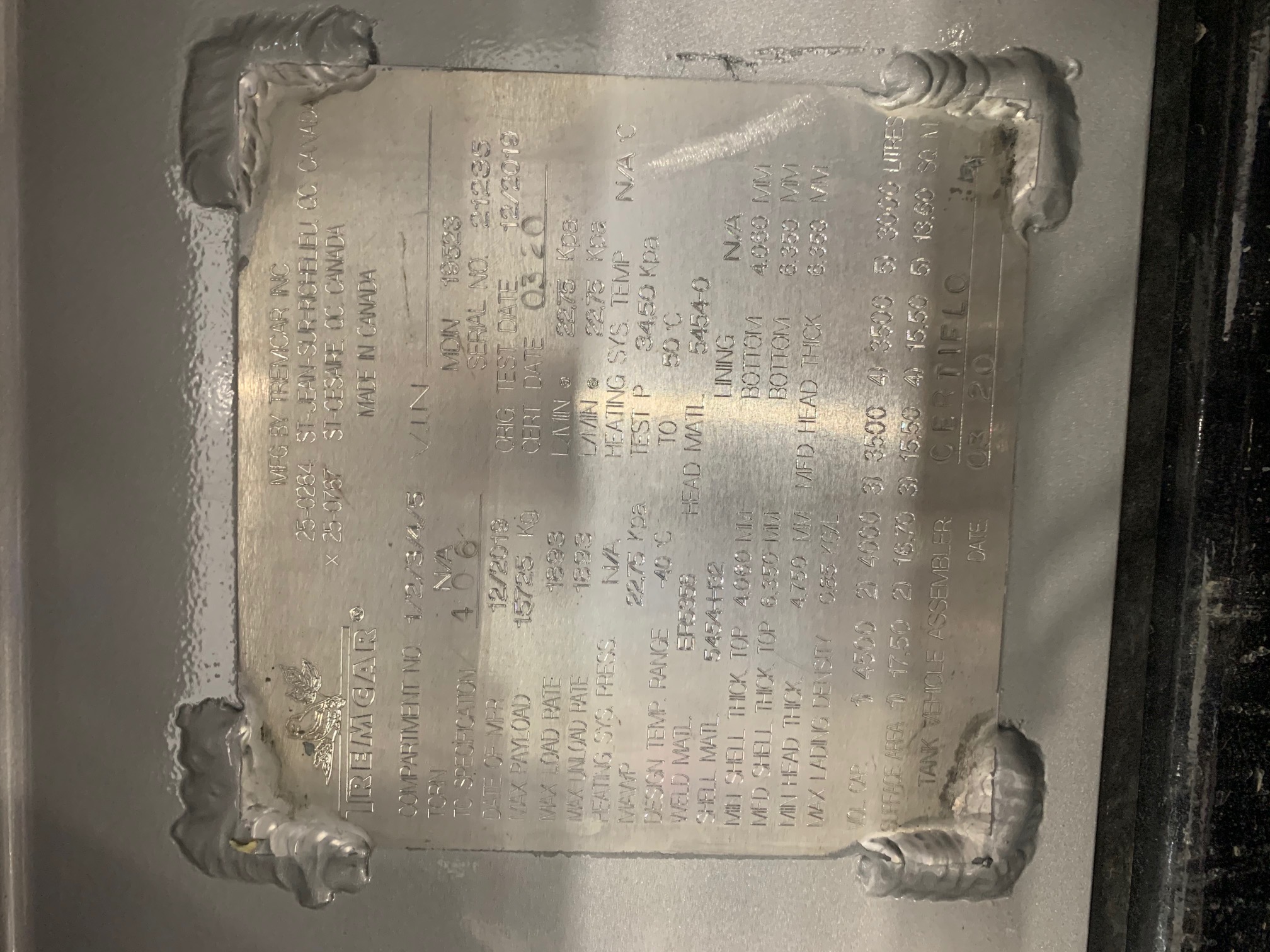 Metal ID Plate Image