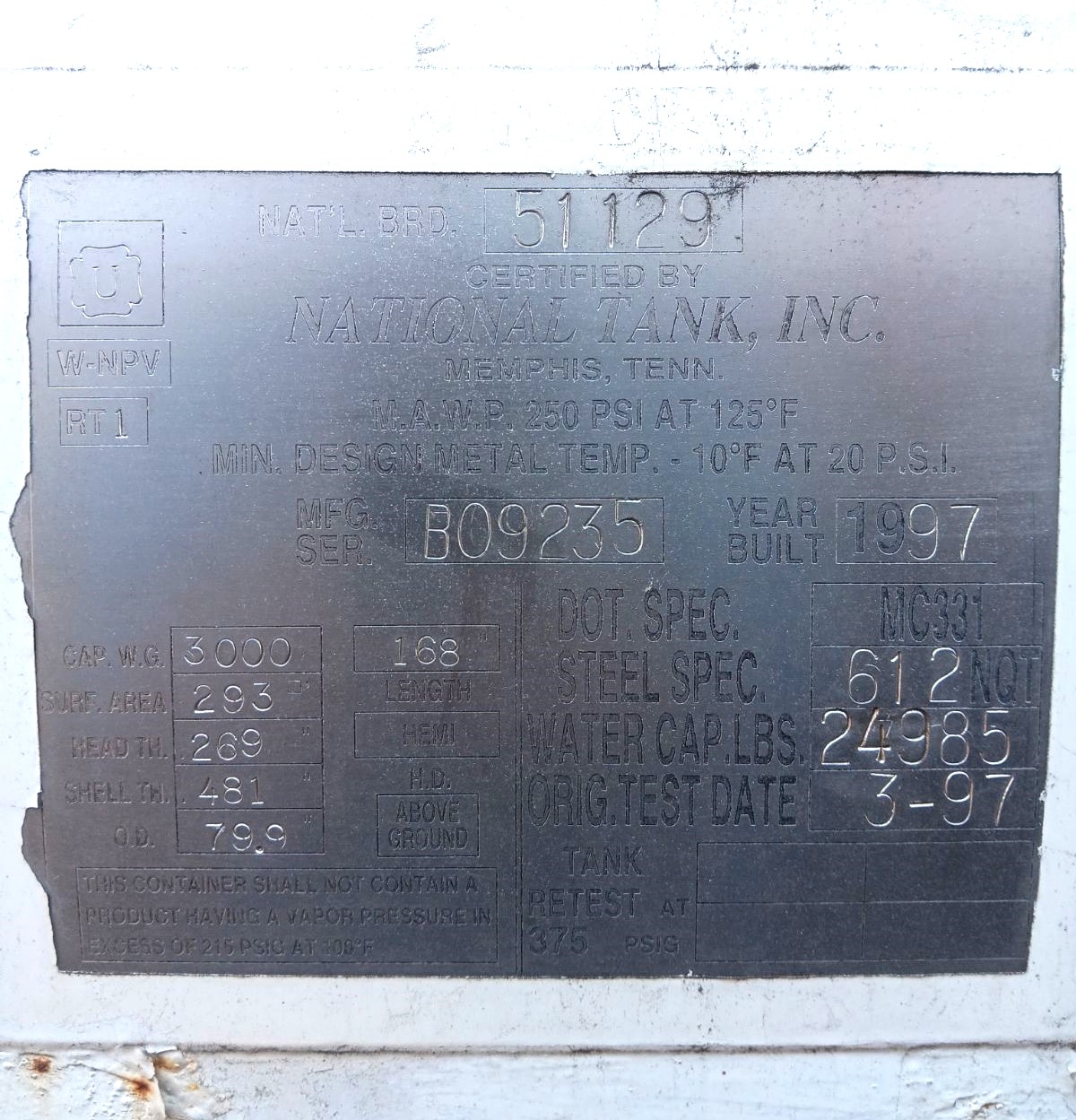 Metal ID Plate Image