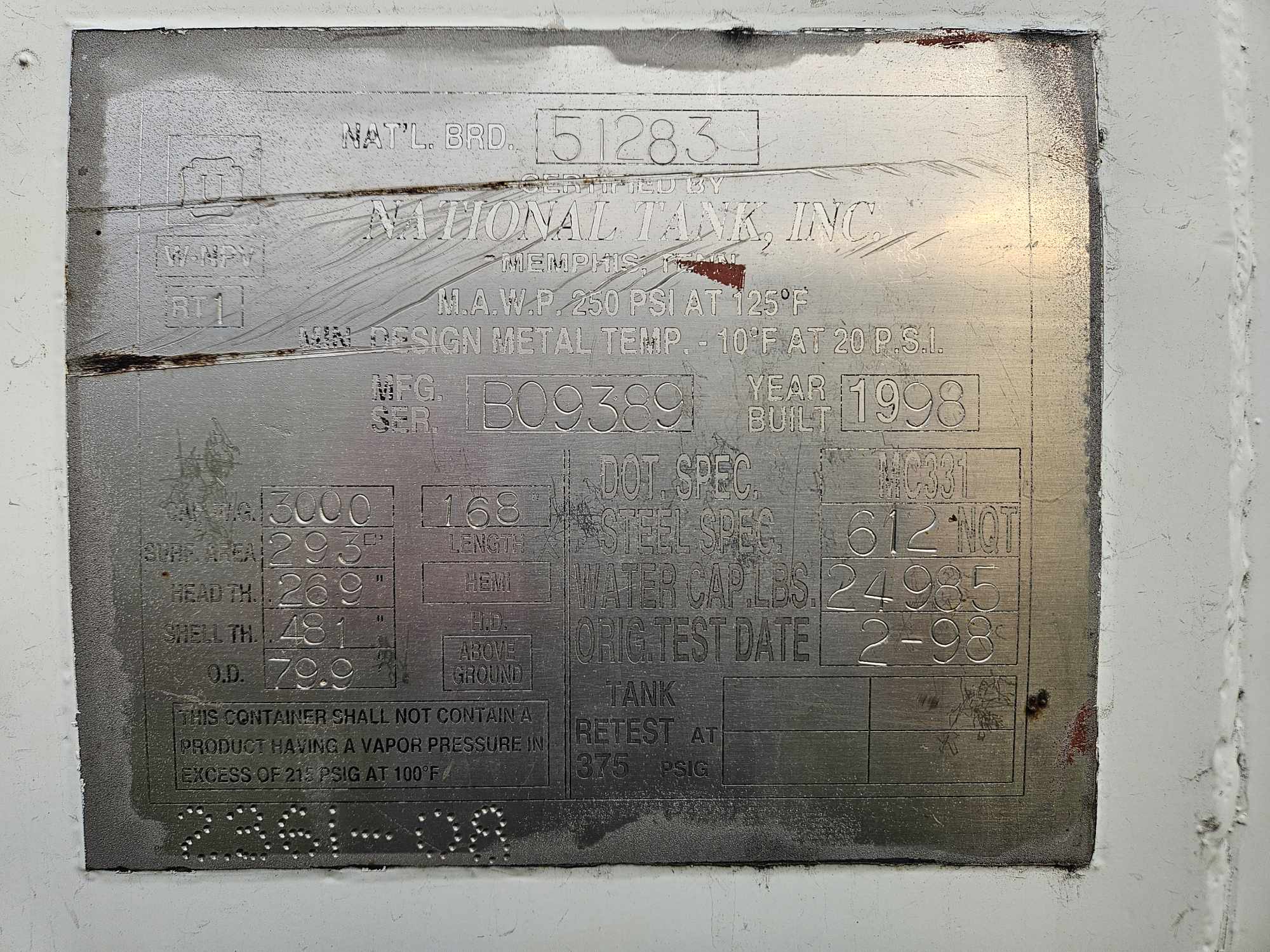 Metal ID Plate Image