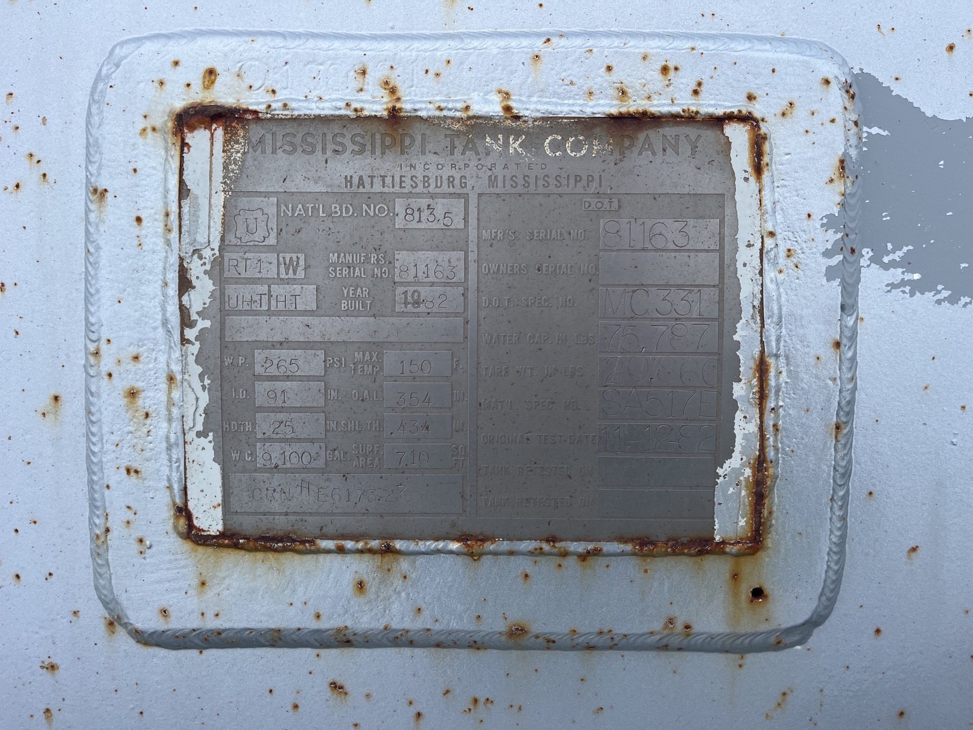 Metal ID Plate Image