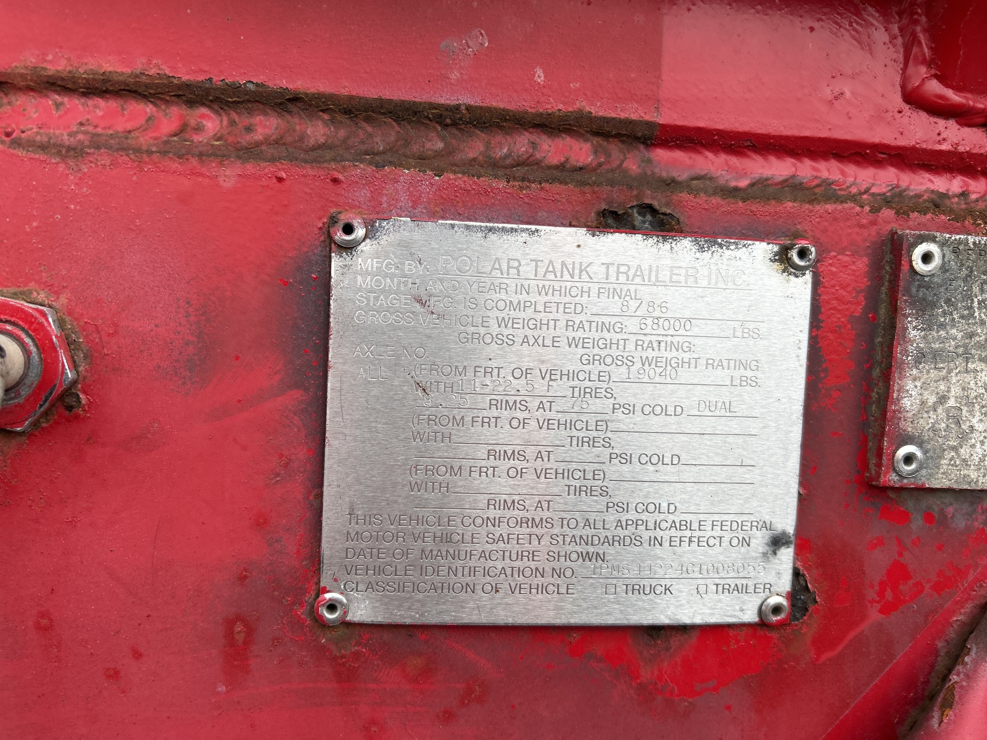 Metal ID Plate Image