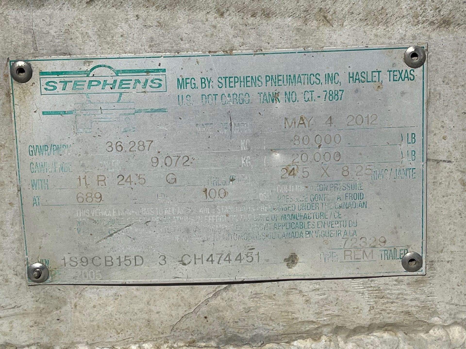 Metal ID Plate Image