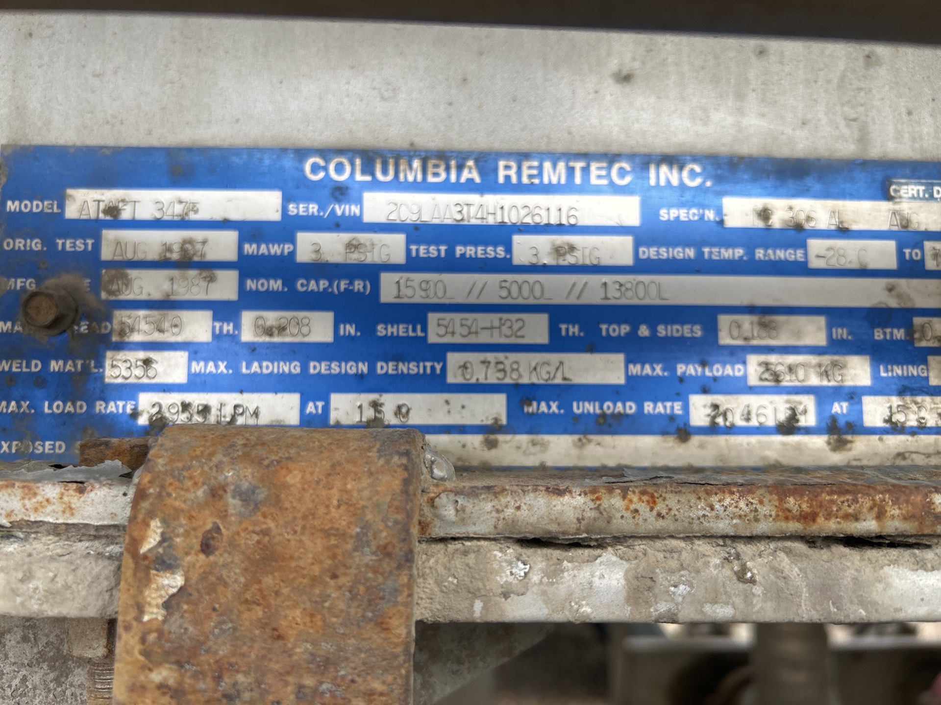 Metal ID Plate Image