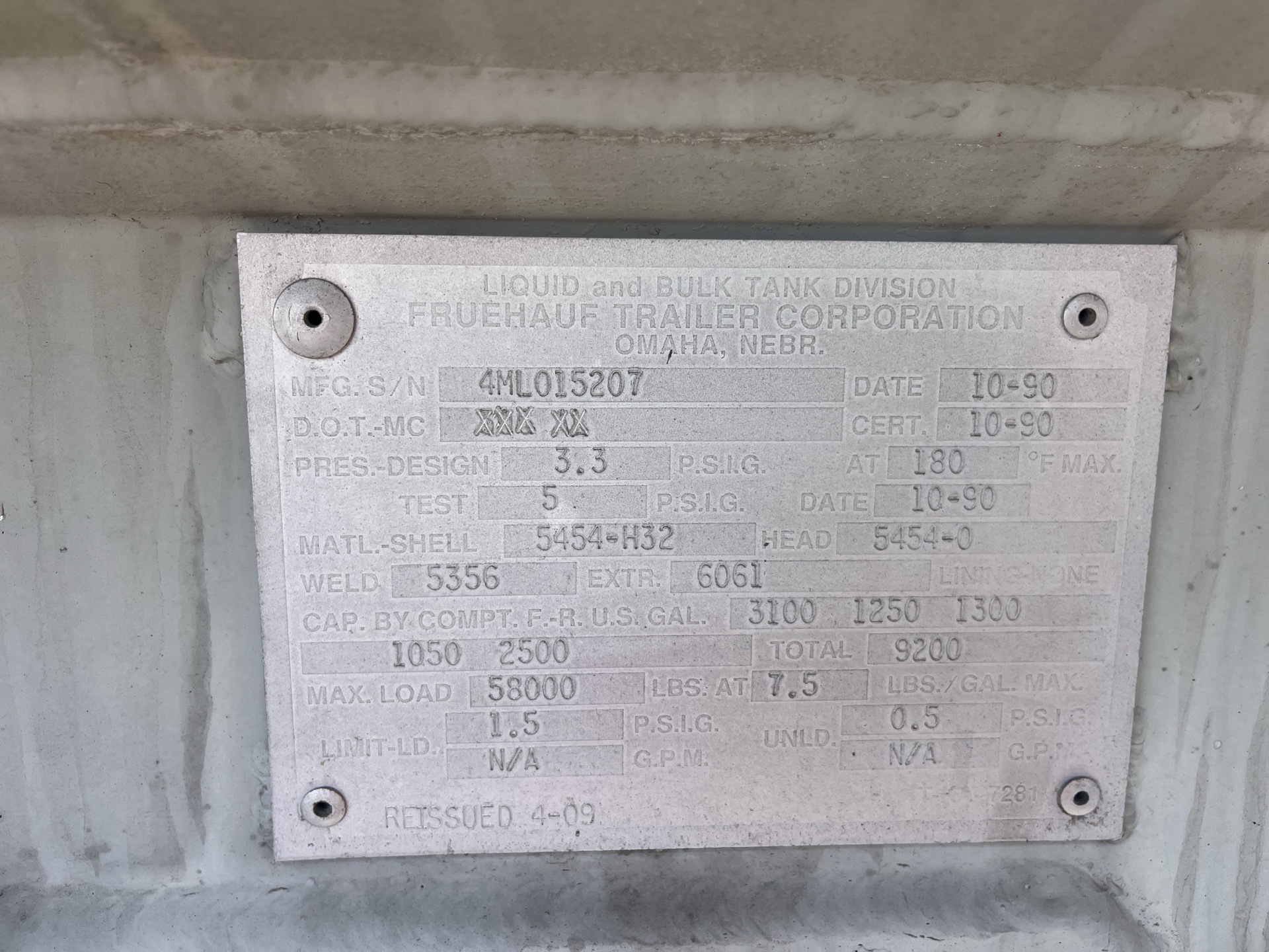 Metal ID Plate Image