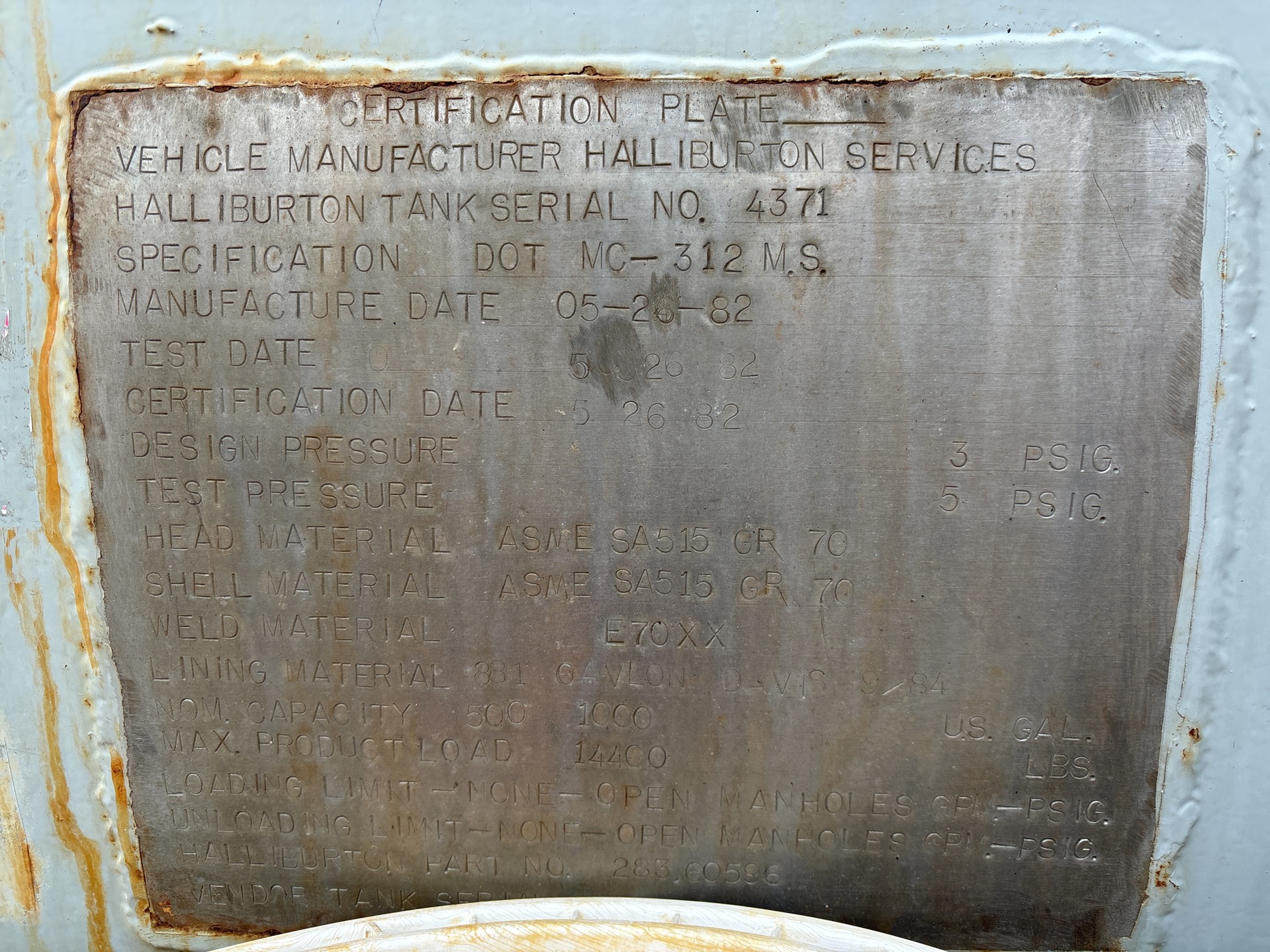 Metal ID Plate Image