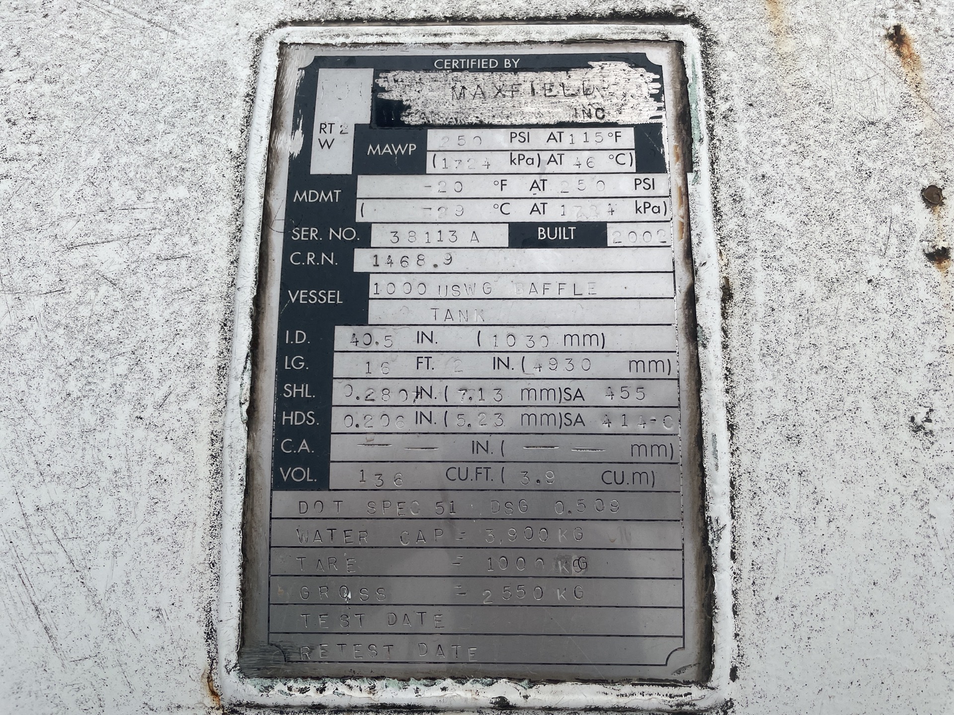 Metal ID Plate Image