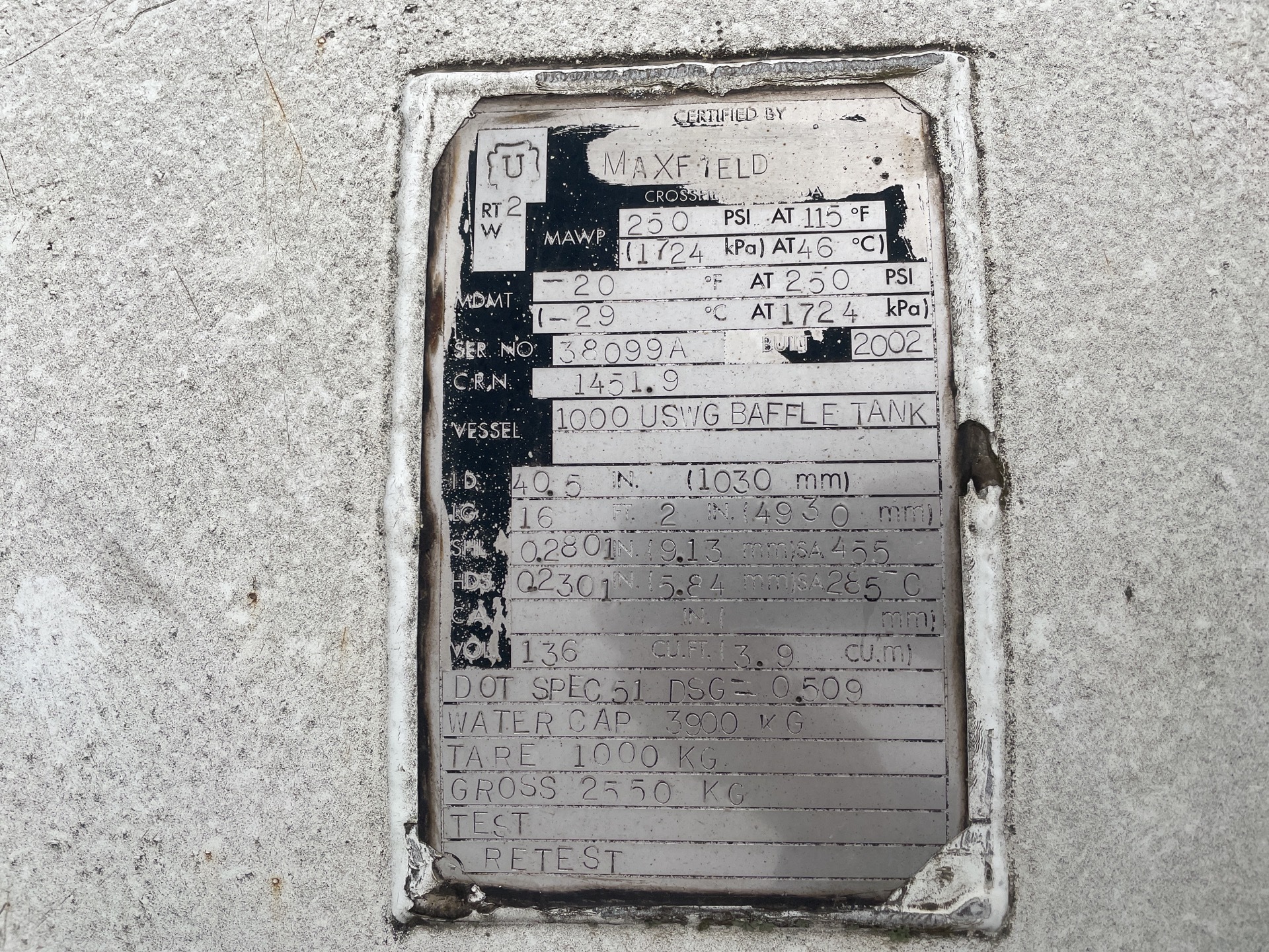 Metal ID Plate Image