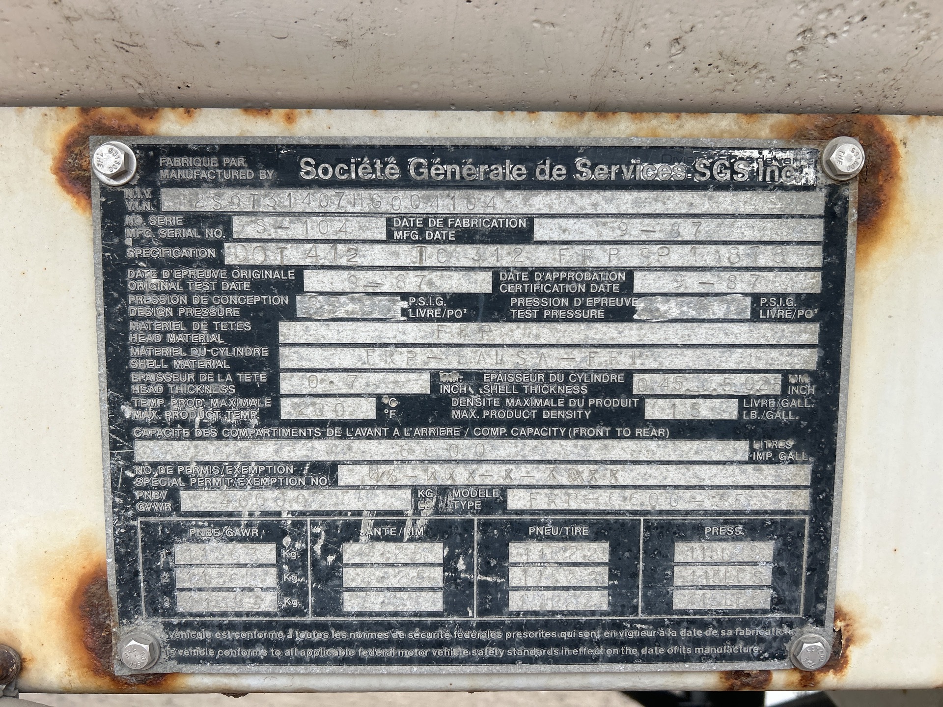 Metal ID Plate Image