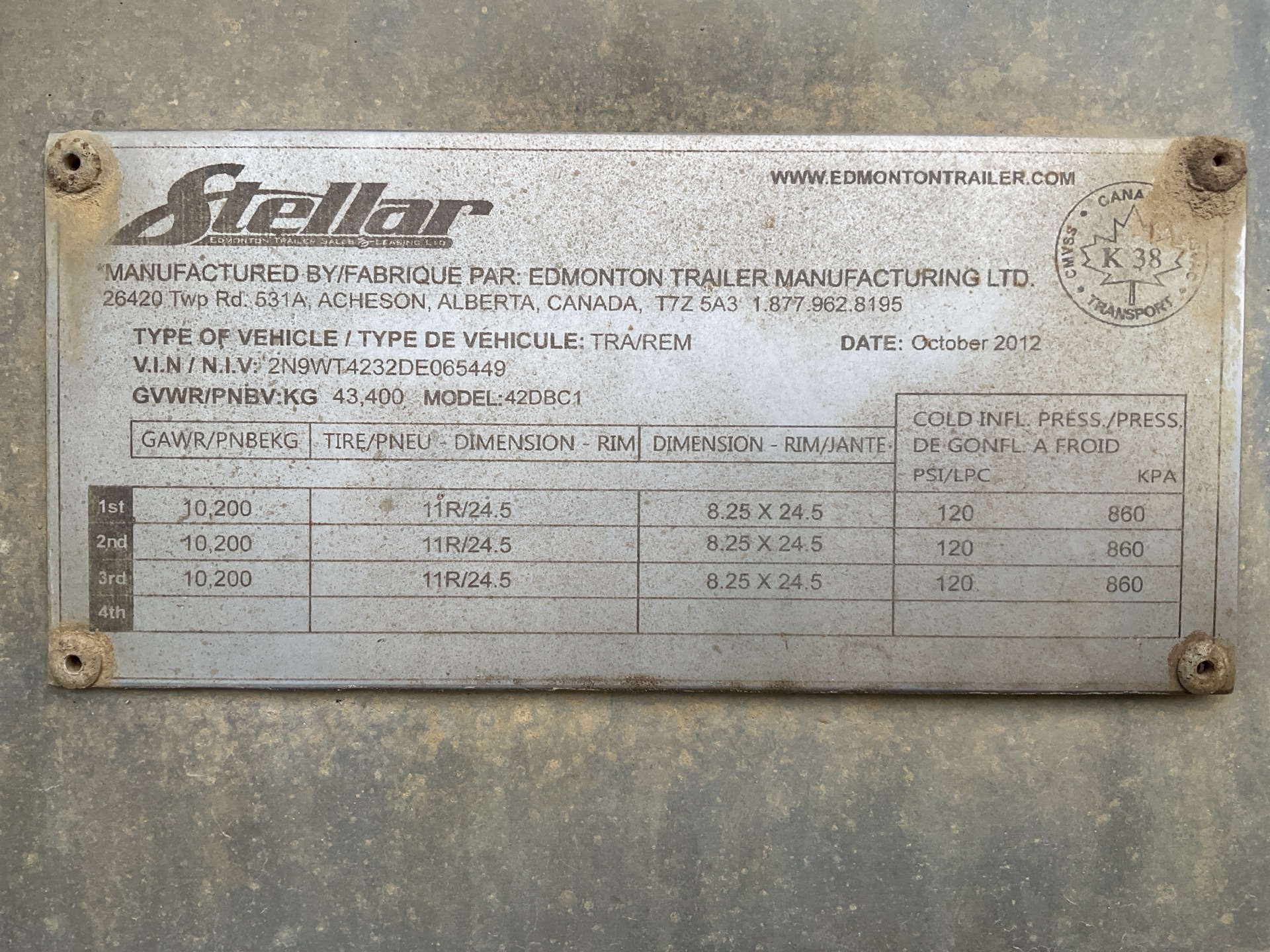Metal ID Plate Image