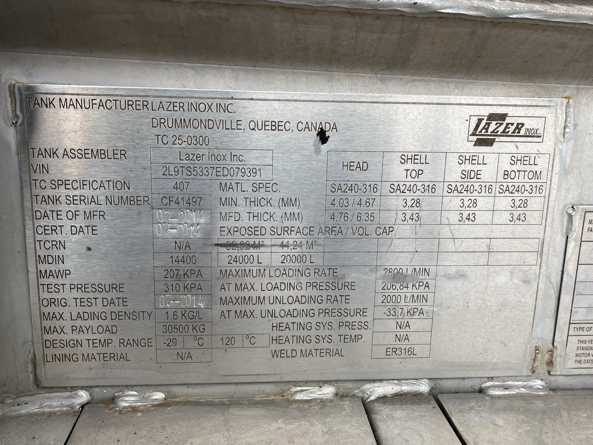 Metal ID Plate Image