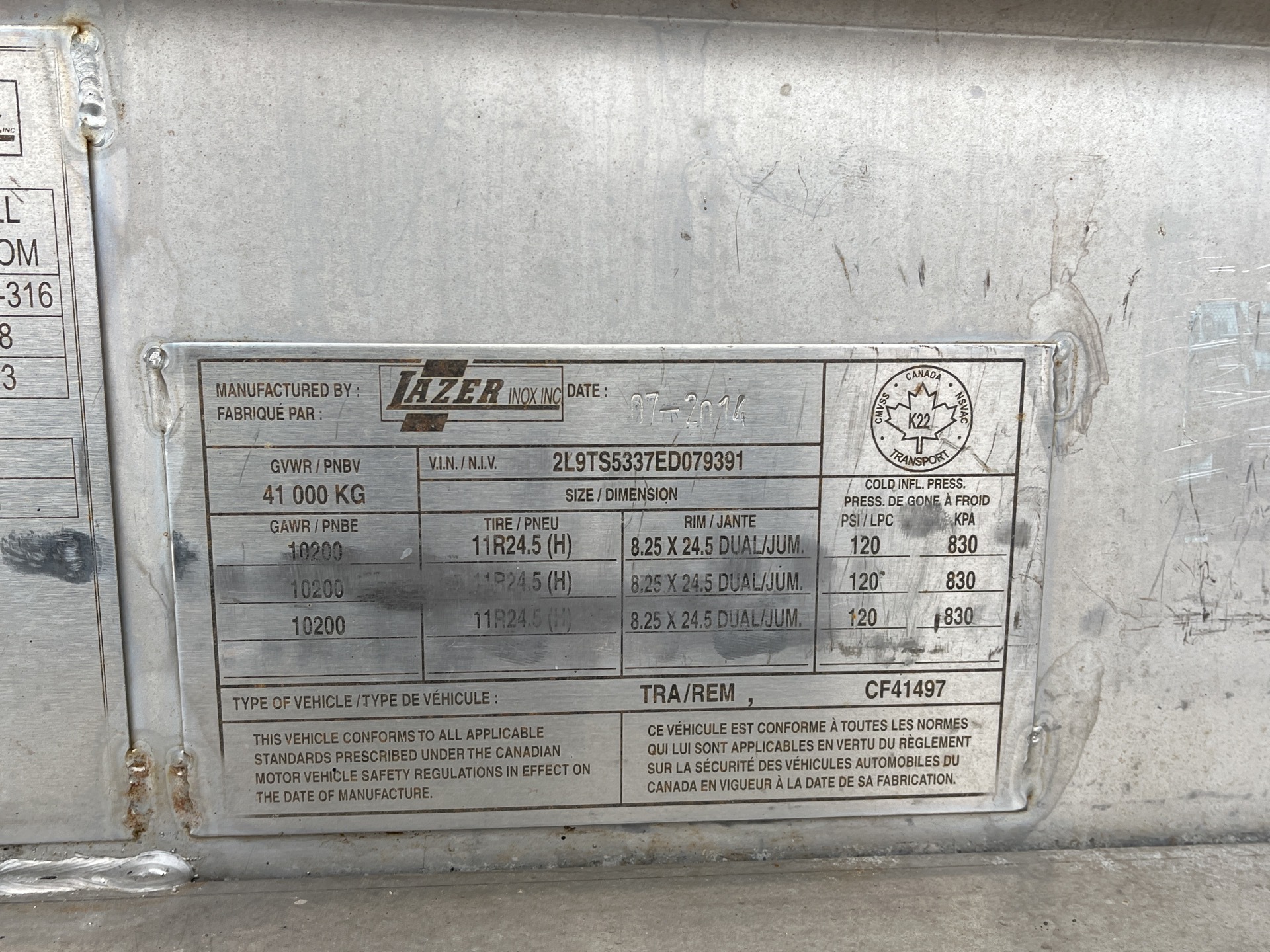 Metal ID Plate Image