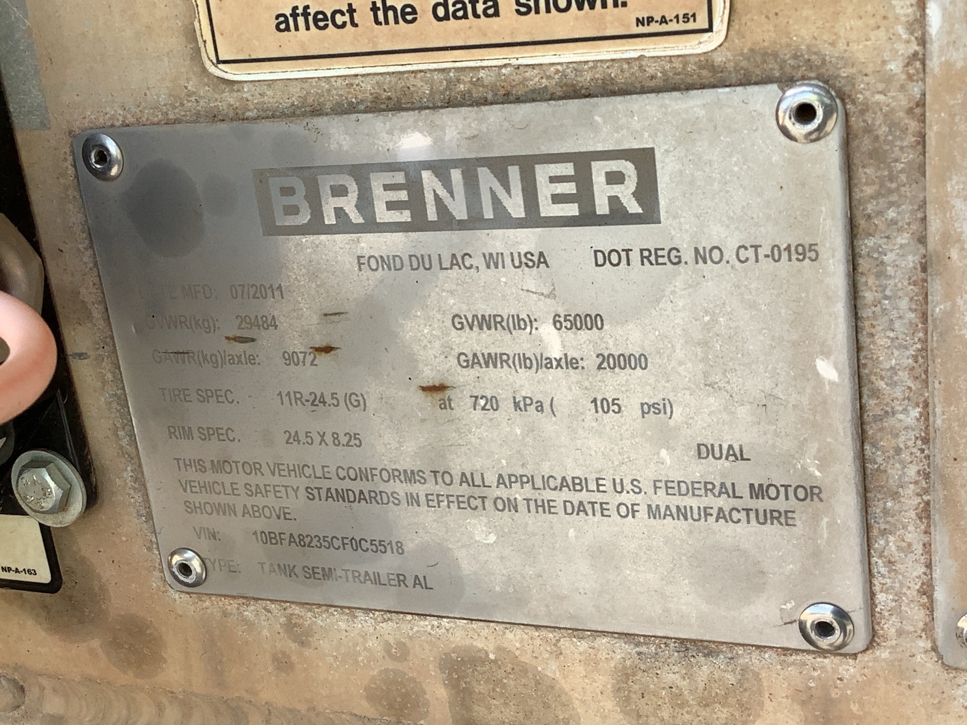 Metal ID Plate Image