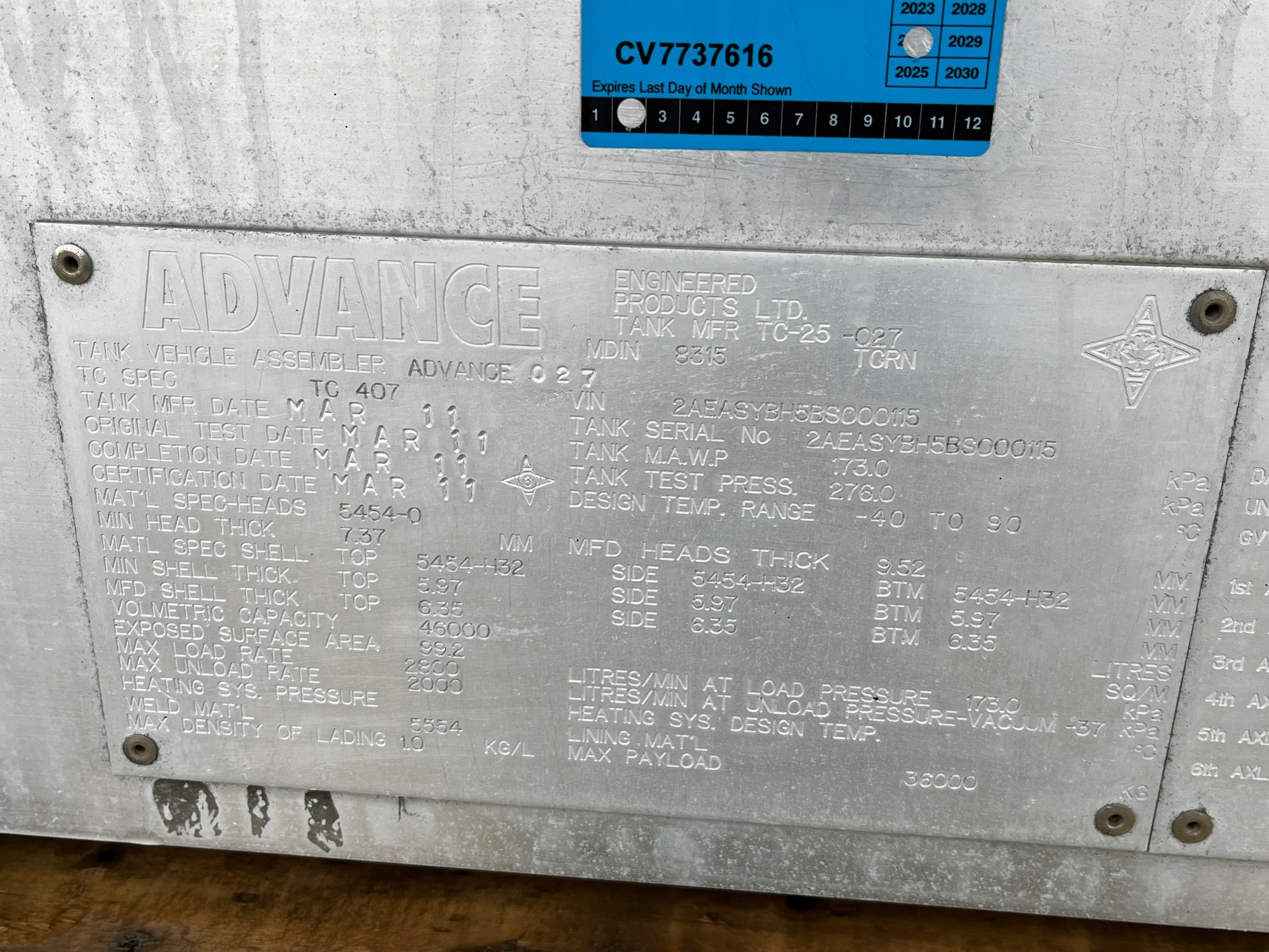 Metal ID Plate Image