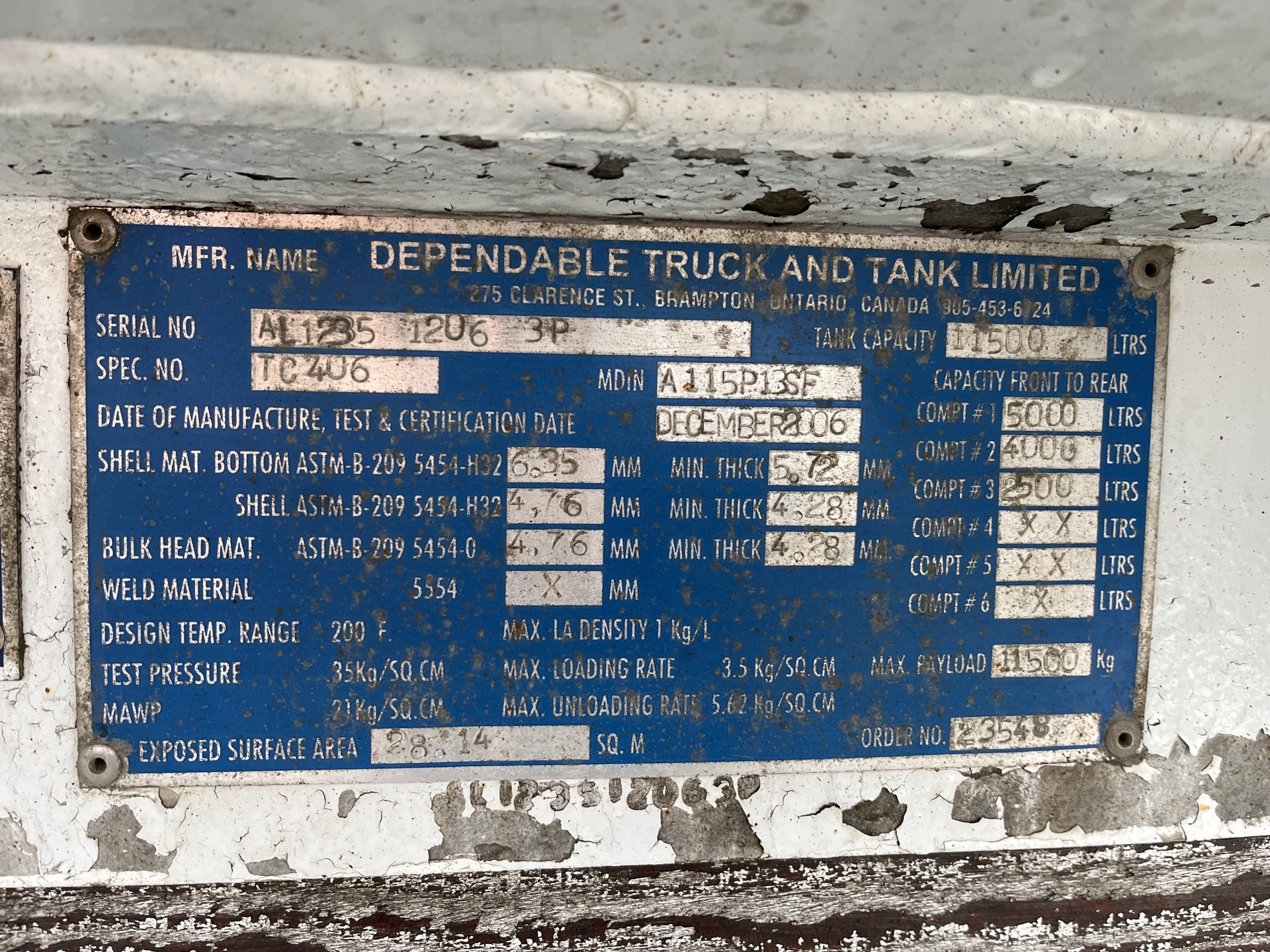 Metal ID Plate Image