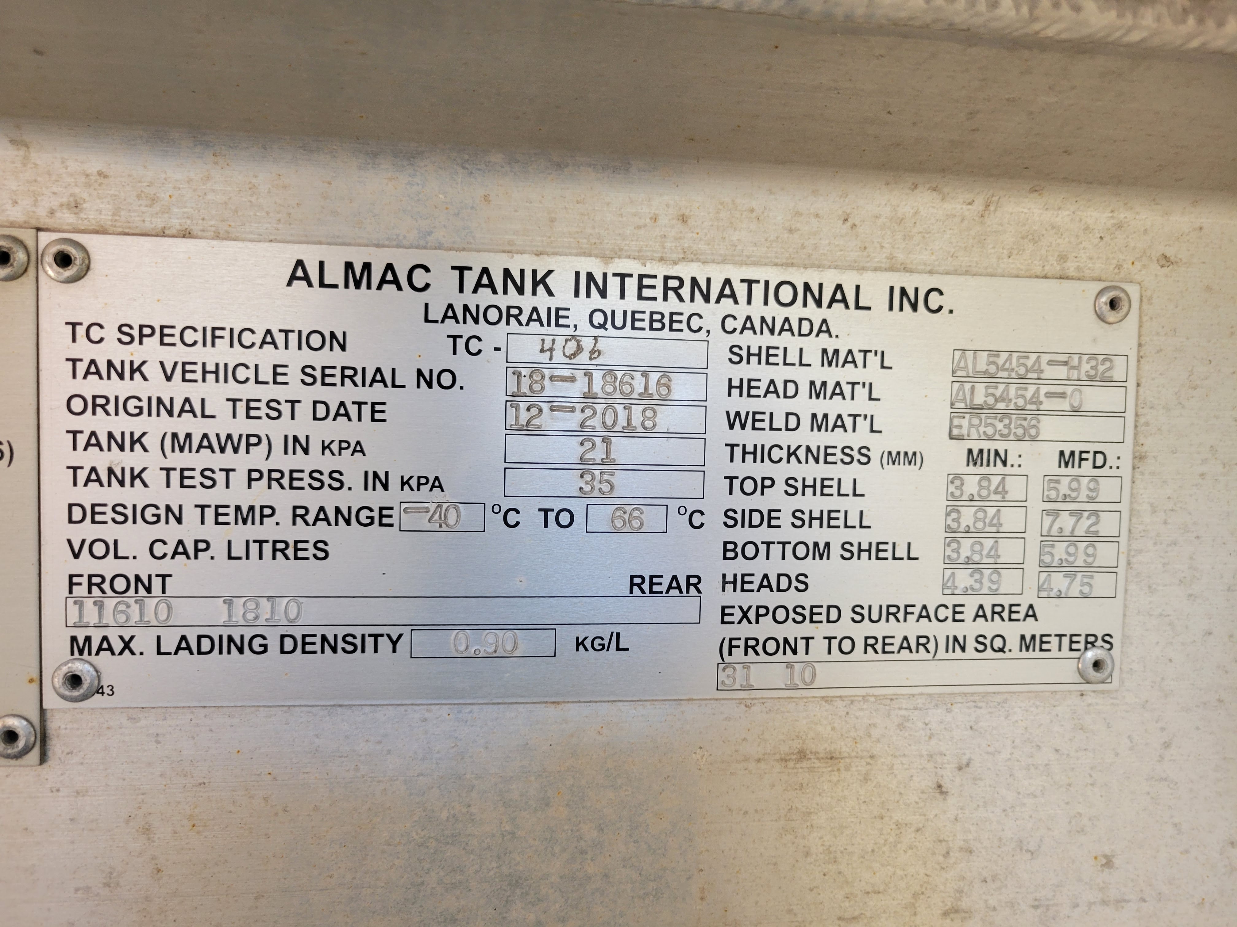 Metal ID Plate Image