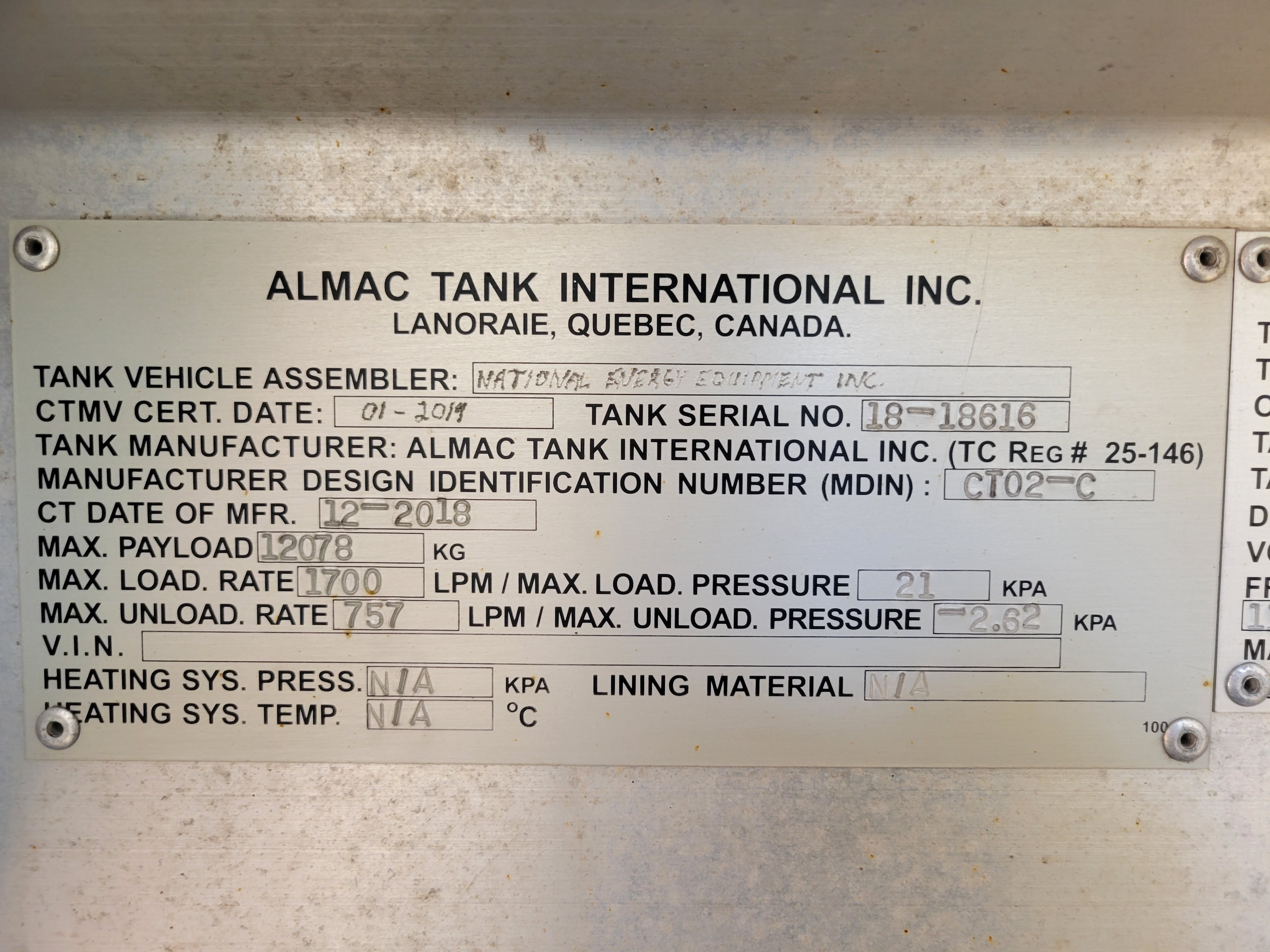Metal ID Plate Image