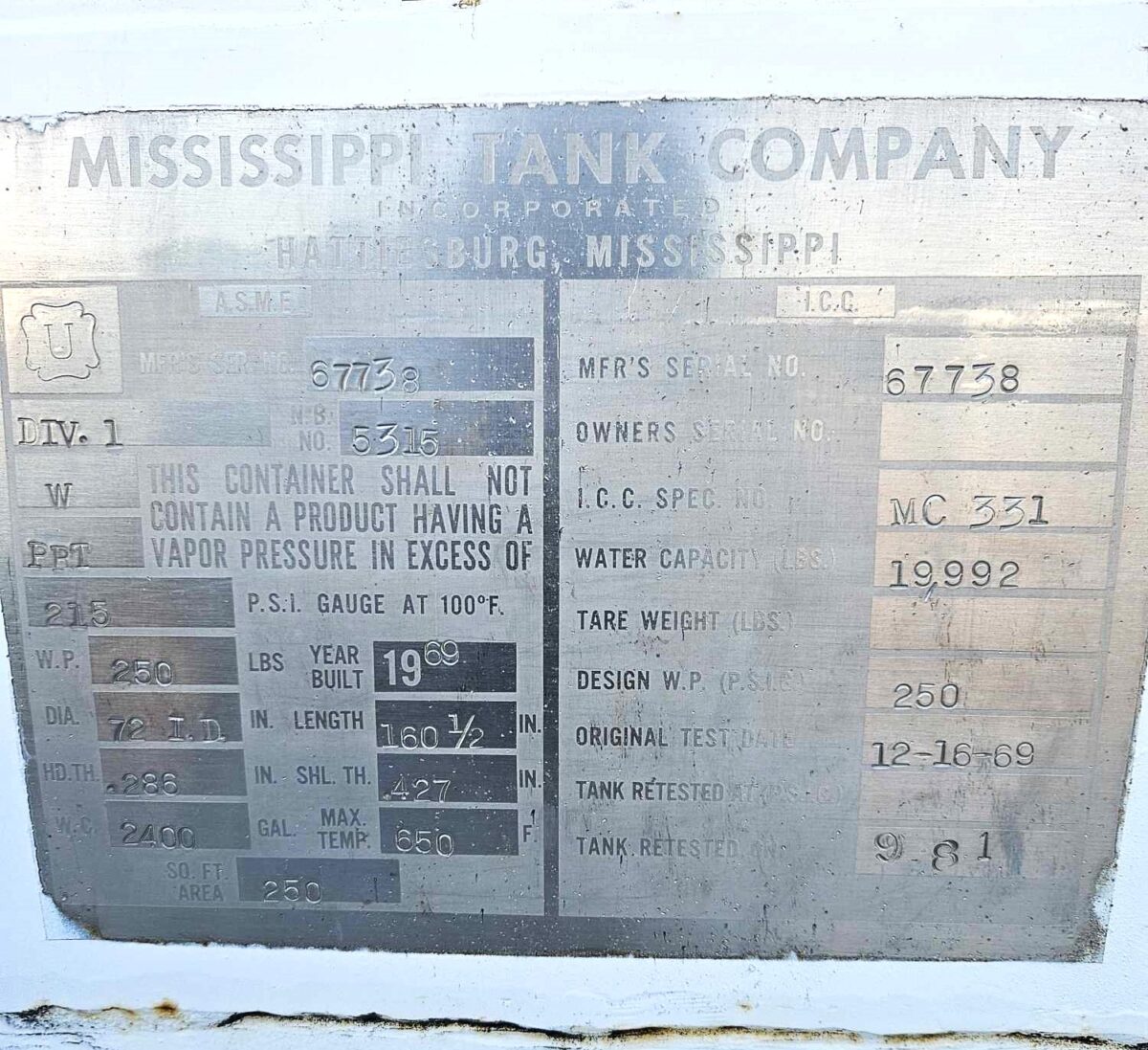 Metal ID Plate Image