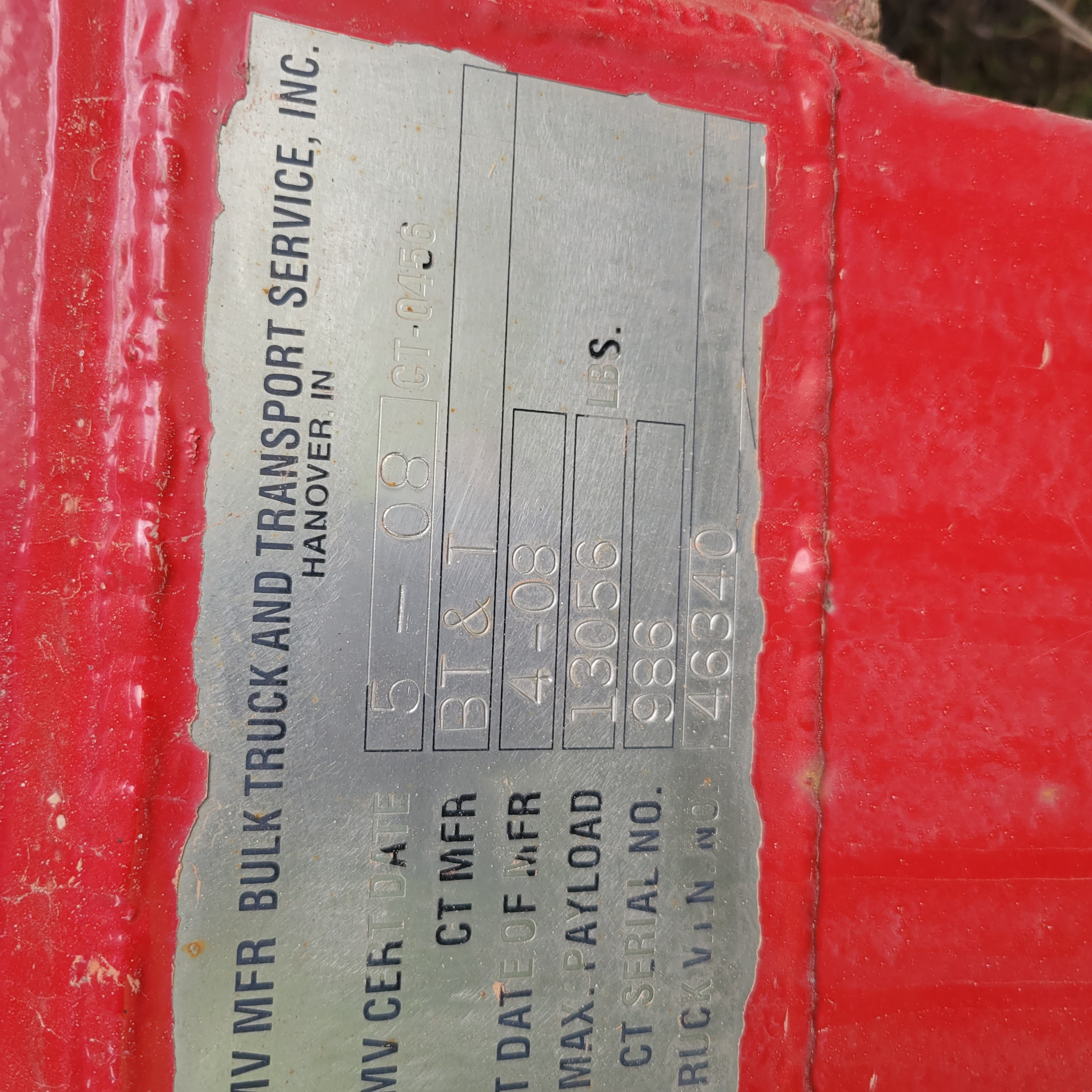 Metal ID Plate Image
