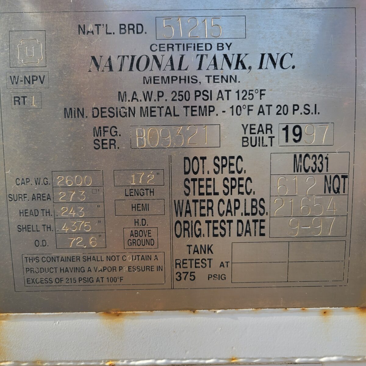 Metal ID Plate Image