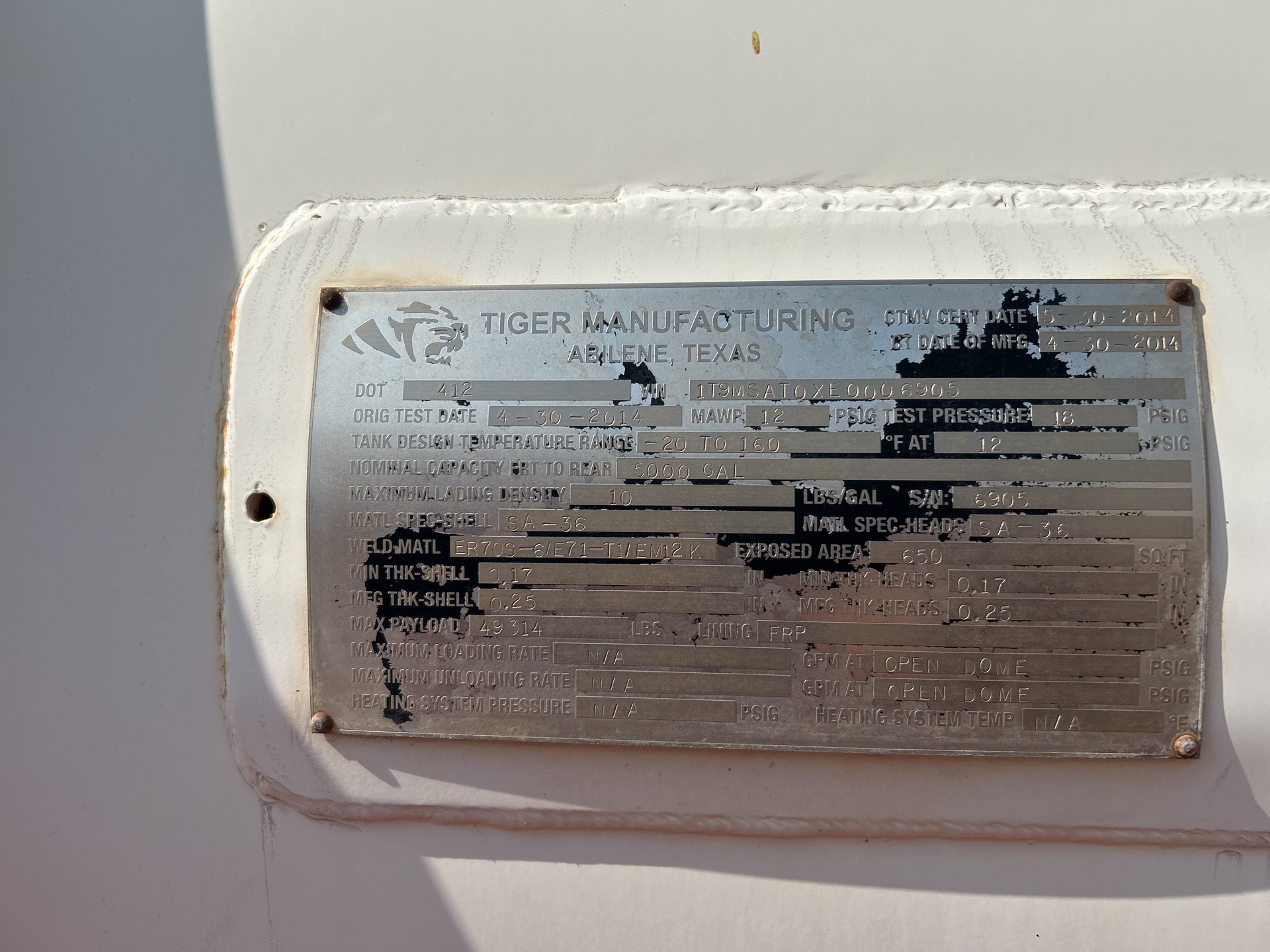 Metal ID Plate Image