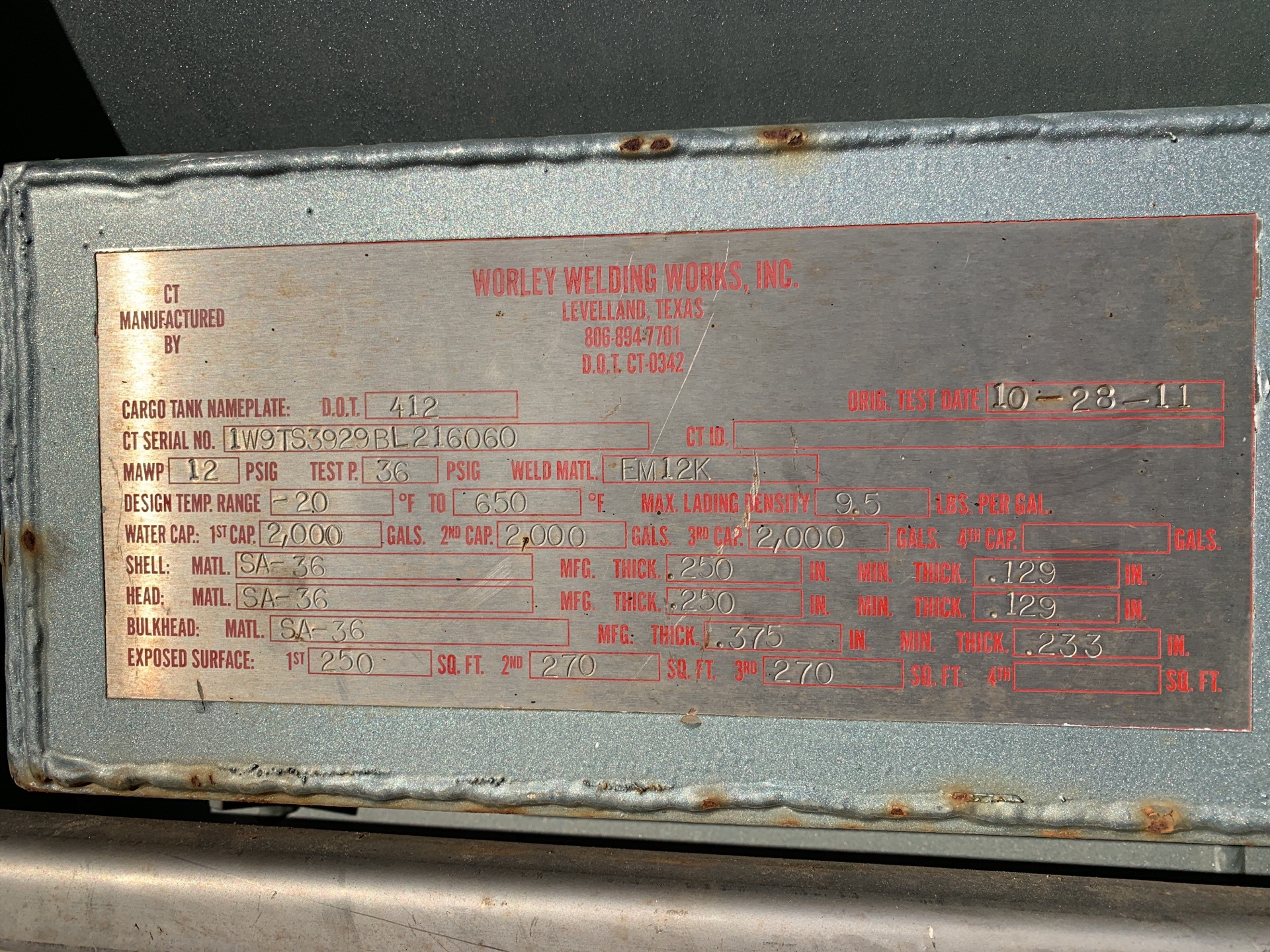 Metal ID Plate Image