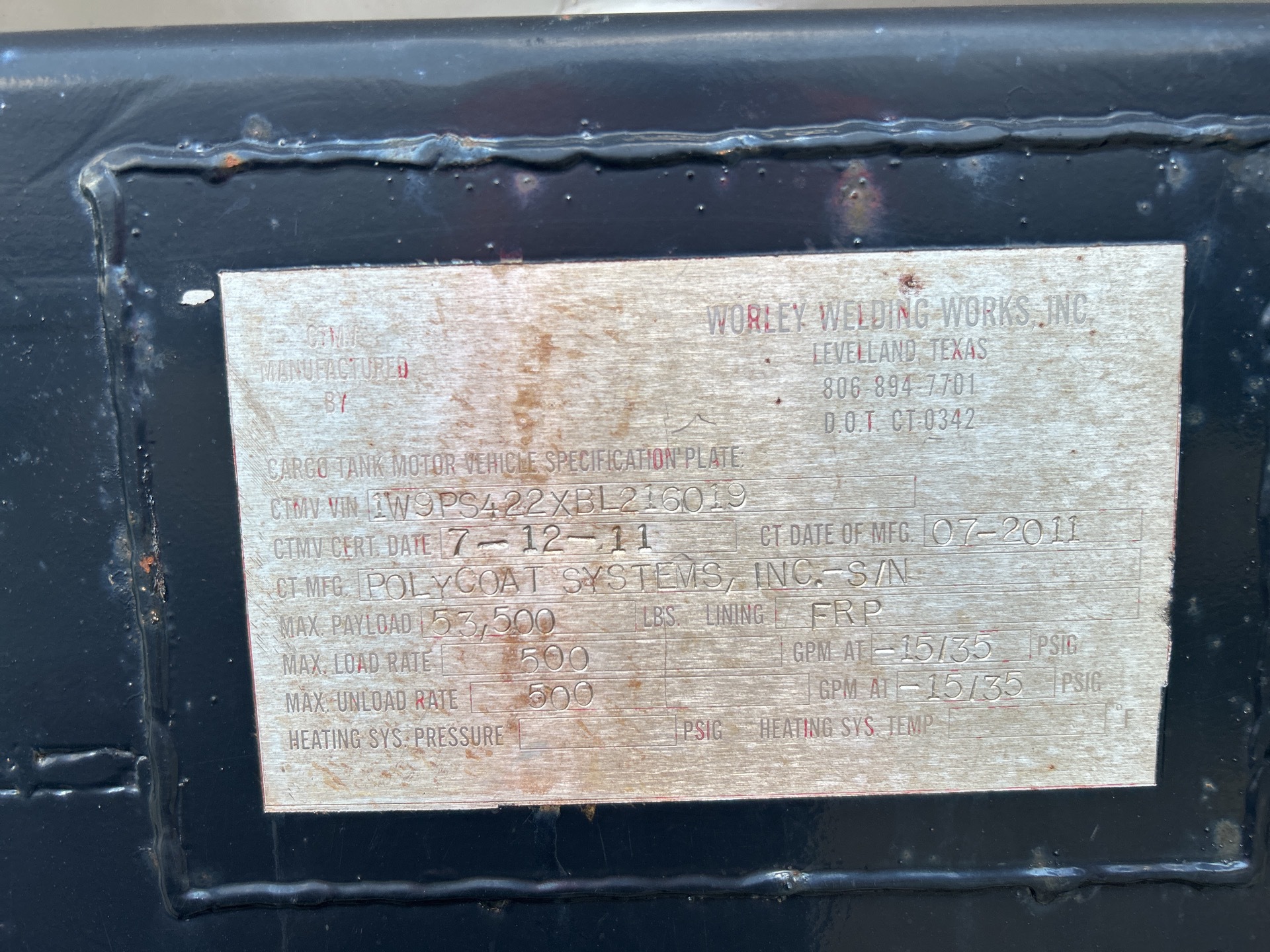 Metal ID Plate Image