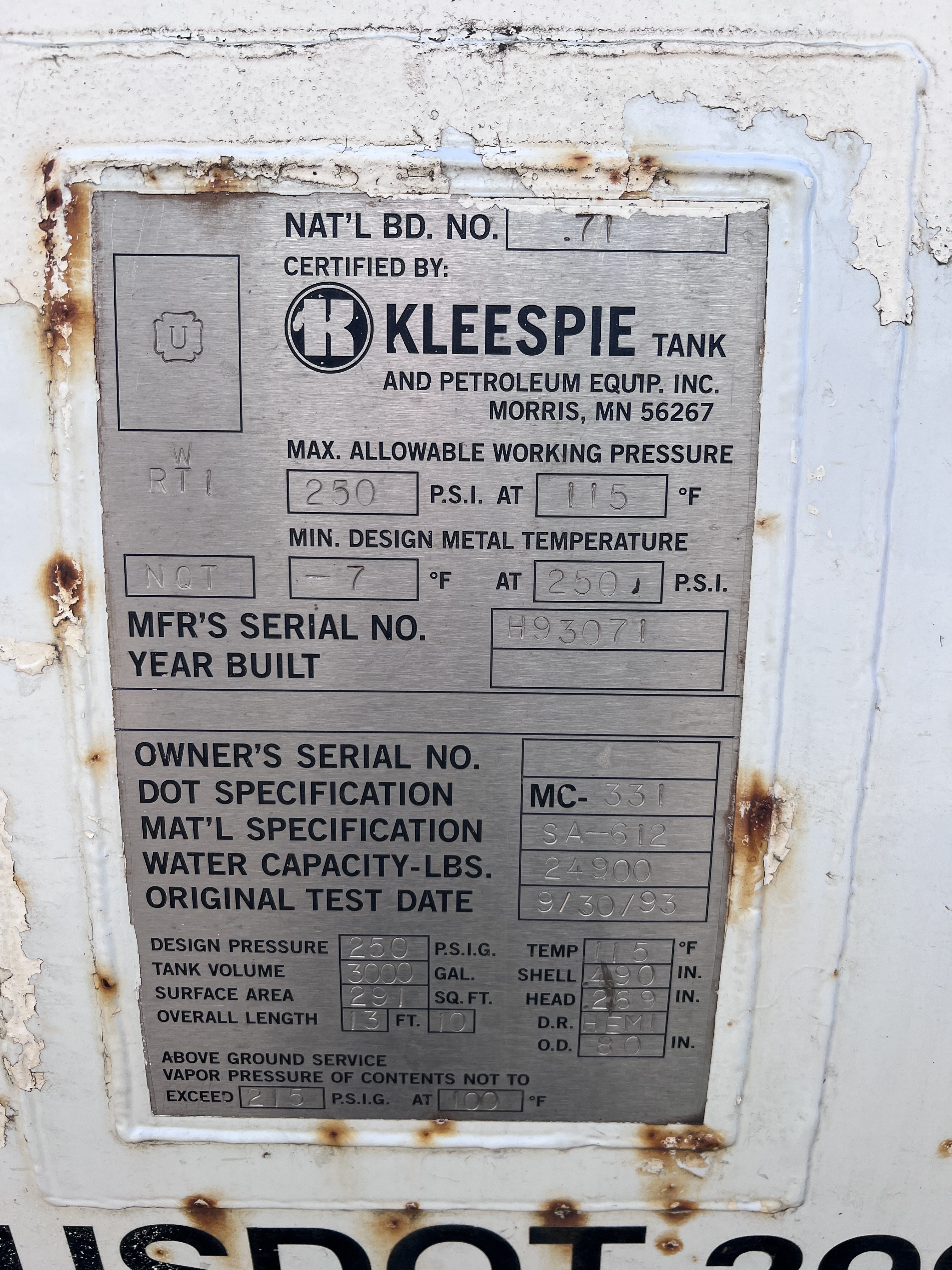 Metal ID Plate Image
