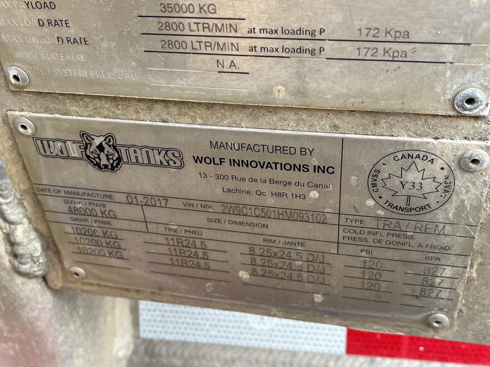 Metal ID Plate Image