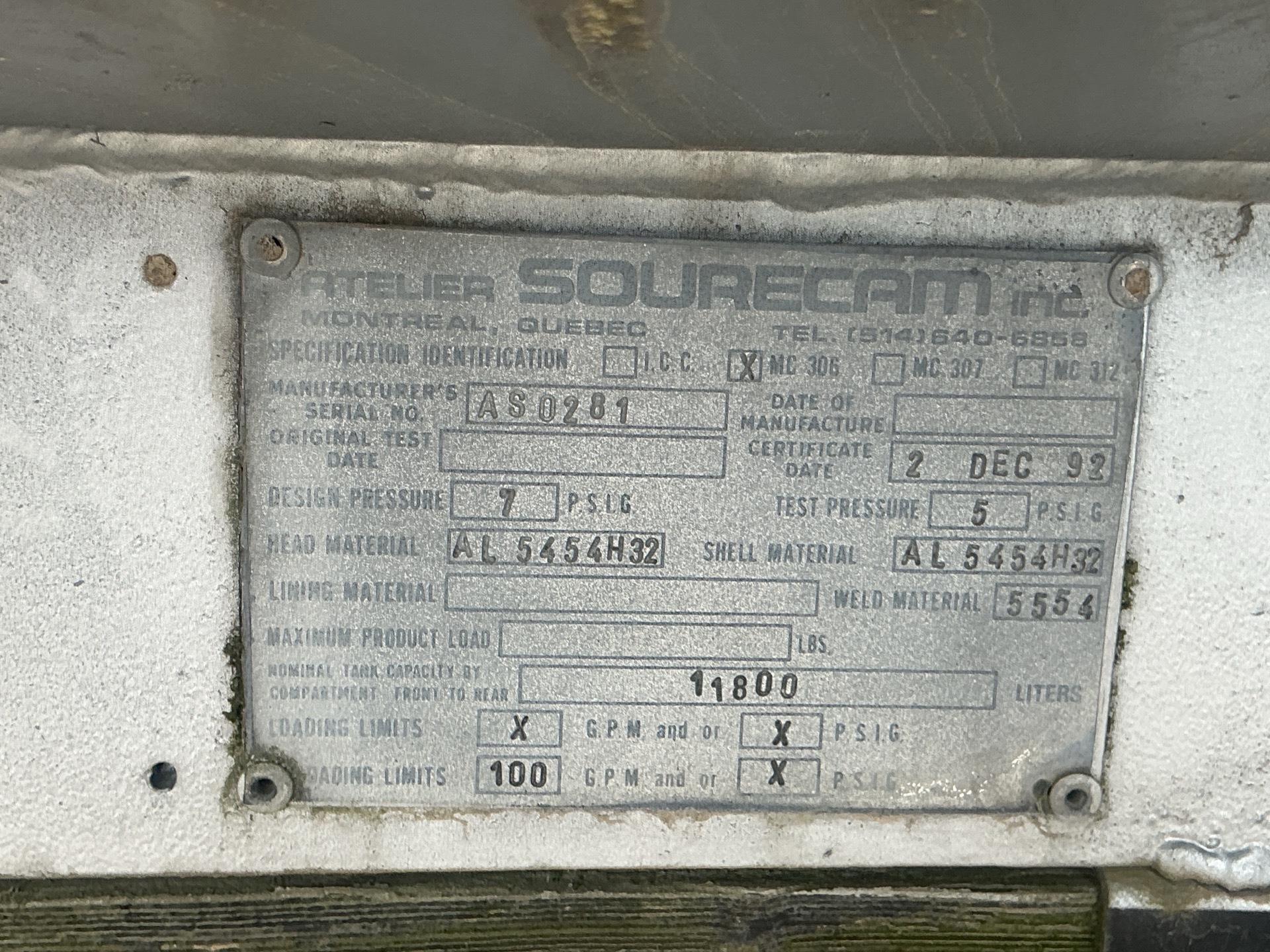 Metal ID Plate Image